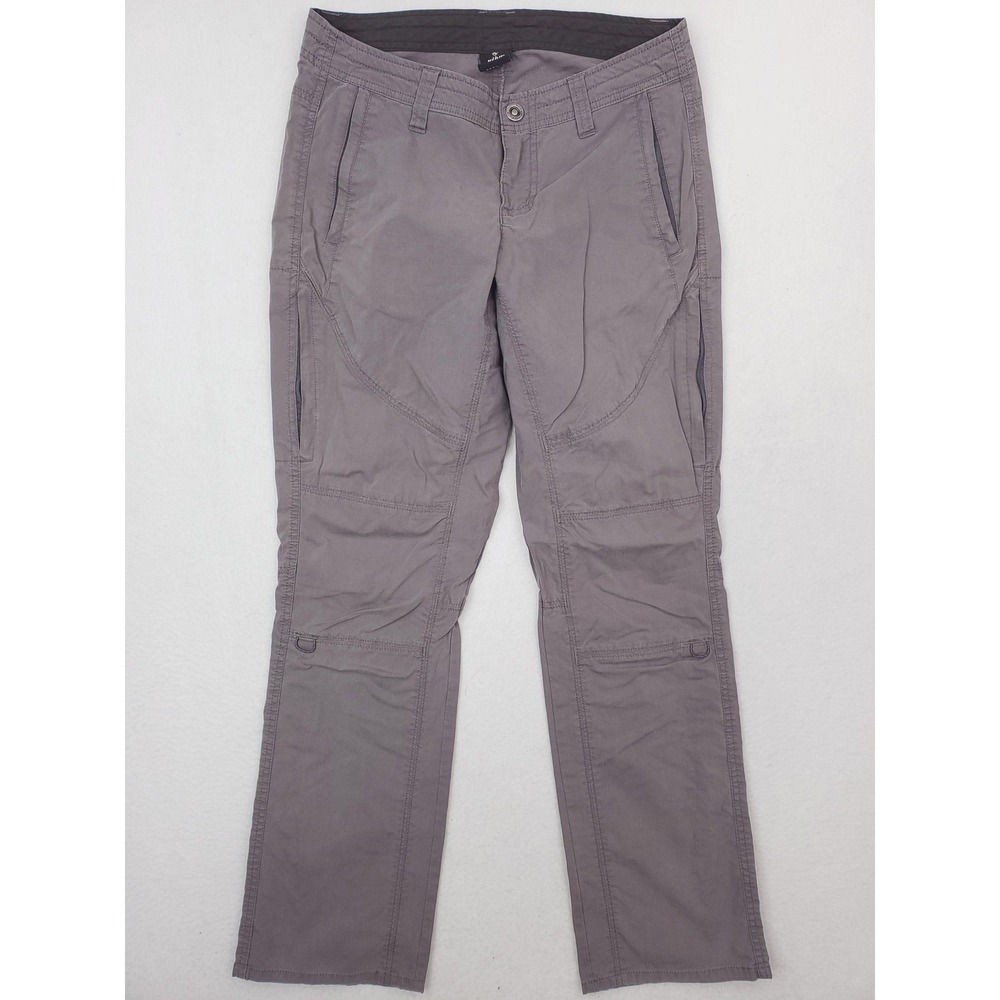 Kuhl Pants Womens 4 Short Gray Spire Cargo Stretch Hiking Outdoor Travel Twill